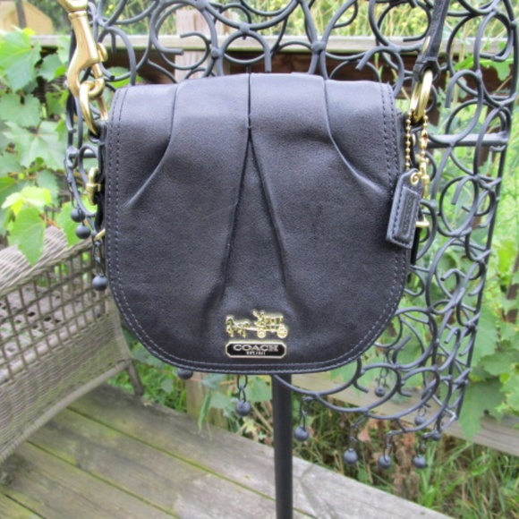 Coach Handbags - Coach Madison Black Leather Crossbody